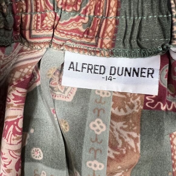 Alfred Dunner Accordion Pleated Skirt Women 14 Midi Preppy Secretary 80s Vintage - Picture 2 of 10